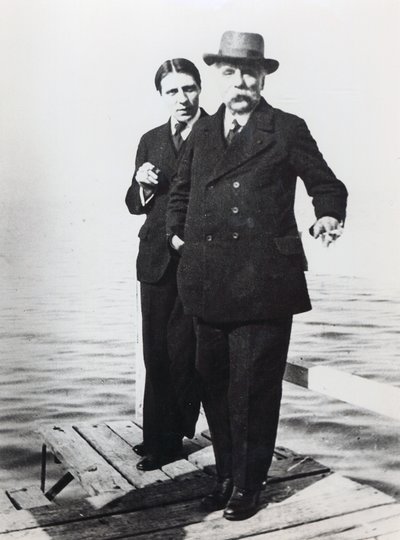 Alfred Cortot and Gabriel Faure by French Photographer